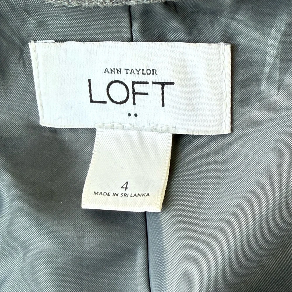 Ann Taylor Loft grey wool peacoat